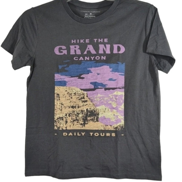 Grayson Threads Grey Short Sleeve Grand Canyon Graphic T-Shirt Women Sz XXL - Picture 8 of 10